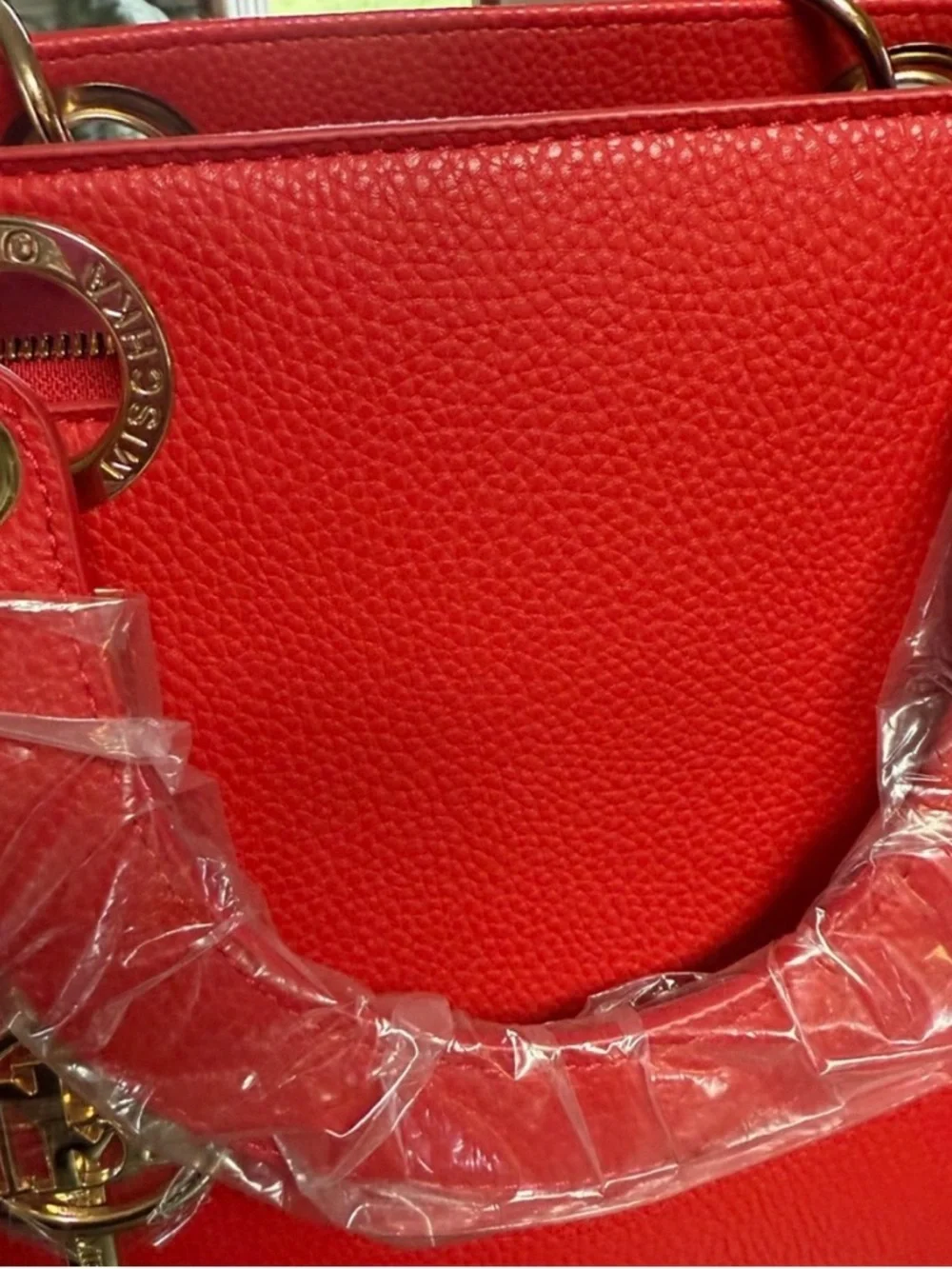 Badgley Mischka bag and wallet. Elegant Red Handbag bag NWT. Wallet NWOT - Picture 5 of 12
